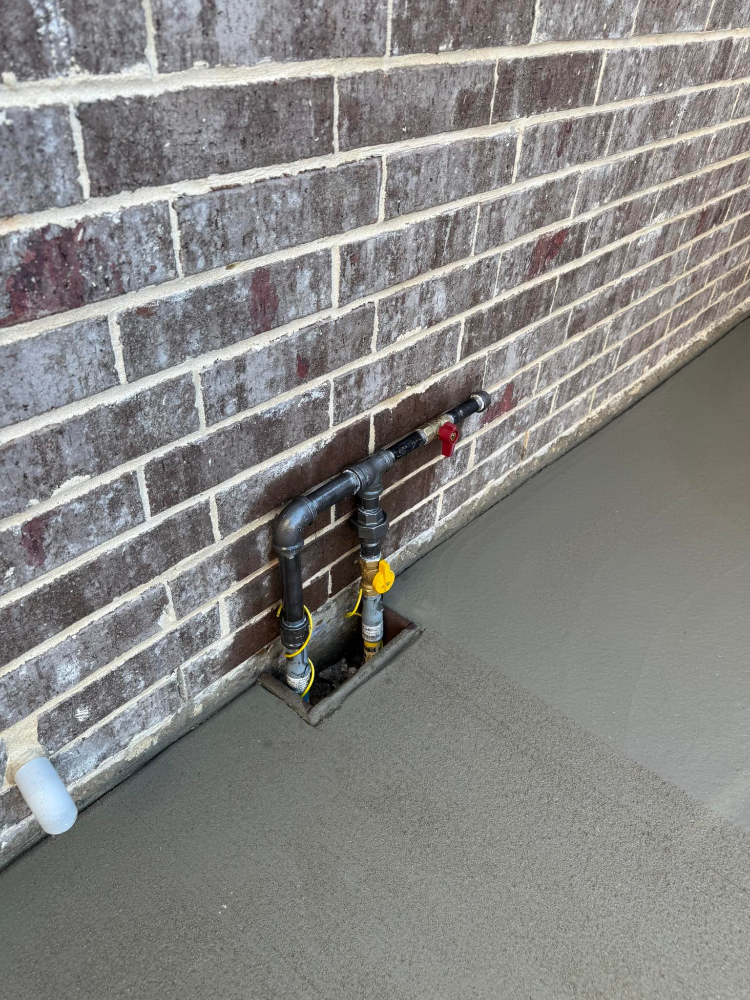 Exterior Wall Plumbing