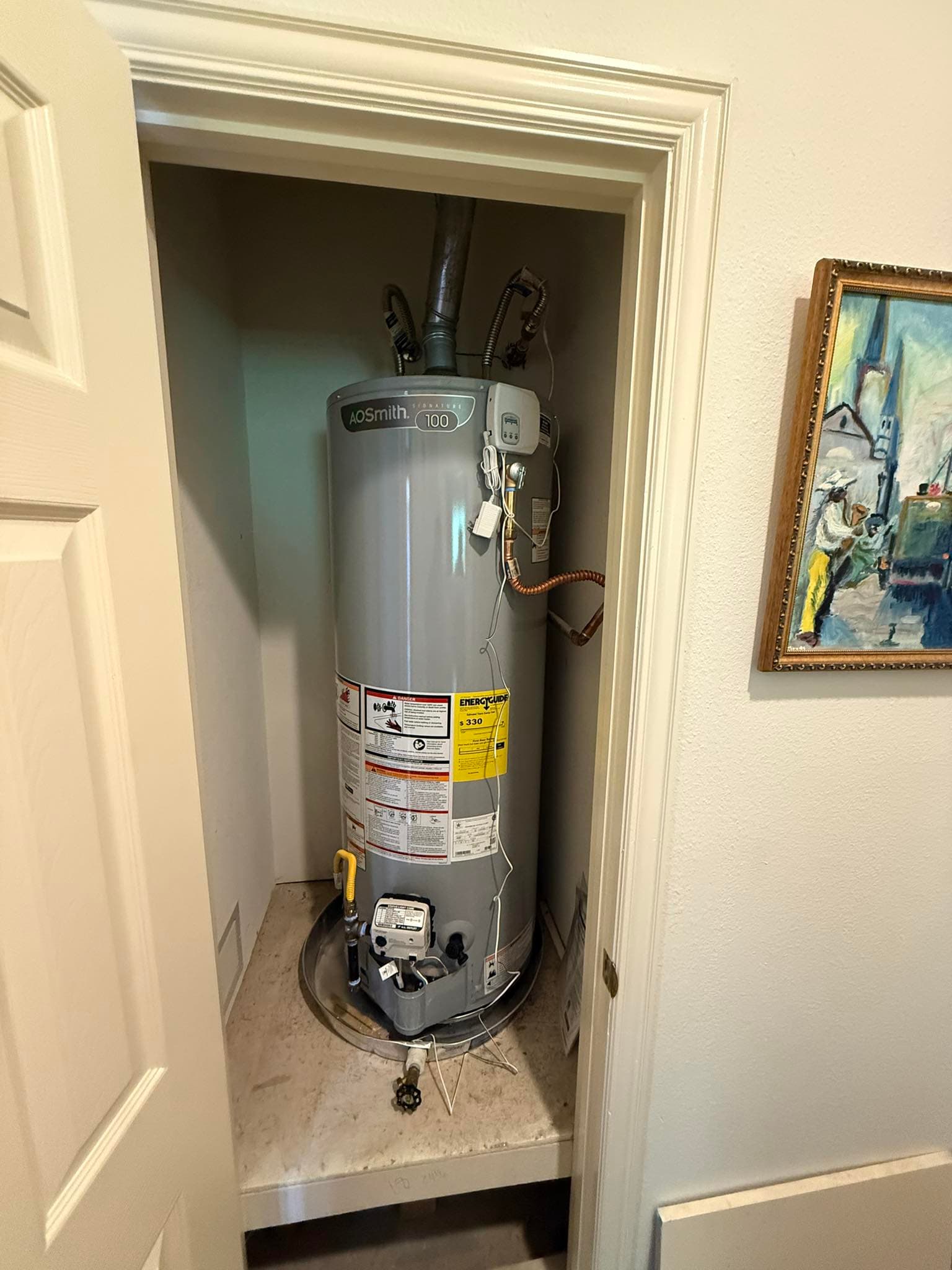 Water Heater Closet Setup